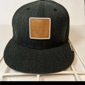 NFL Dallas Cowboys New Era 59FIFTY Fitted 7 1/8  Star Leather Patch Suede Wool